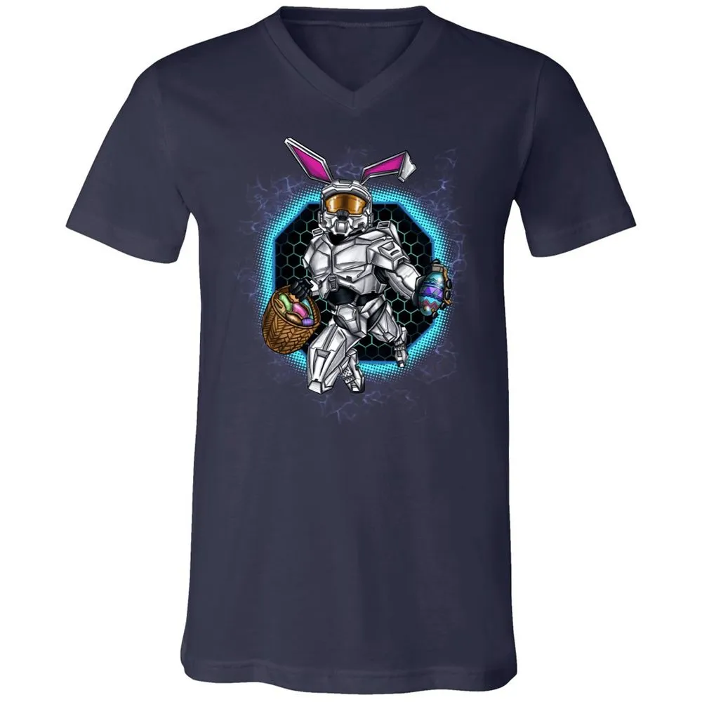Unisex V-Neck T-Shirt - 5DMH6M6Y - Navy - 2