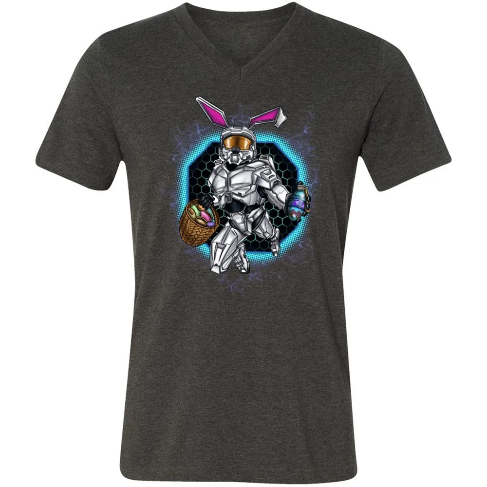 Unisex V-Neck T-Shirt - 5DMH6M6Y - Dark Grey Heather - 8