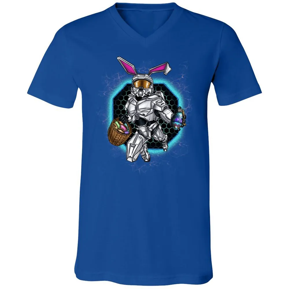 Unisex V-Neck T-Shirt - 5DMH6M6Y - True Royal - 4