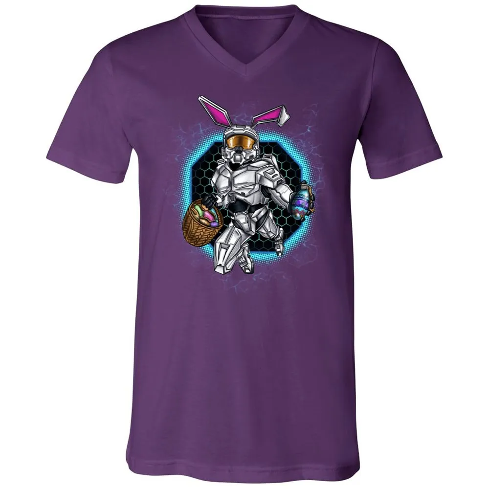 Unisex V-Neck T-Shirt - 5DMH6M6Y - Team Purple - 9