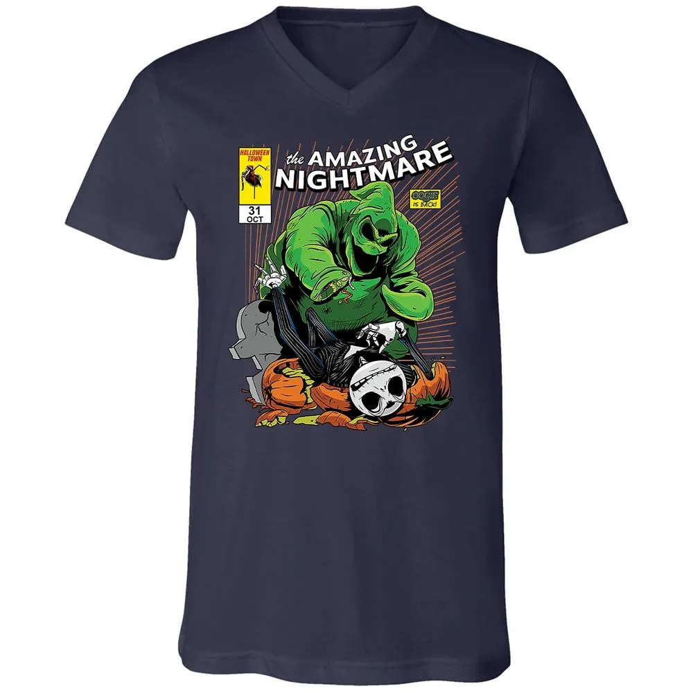 Unisex V-Neck T-Shirt - YDFNZHL5 - Navy - 2