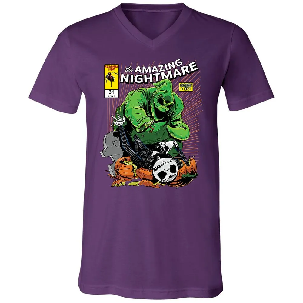 Unisex V-Neck T-Shirt - YDFNZHL5 - Team Purple - 9