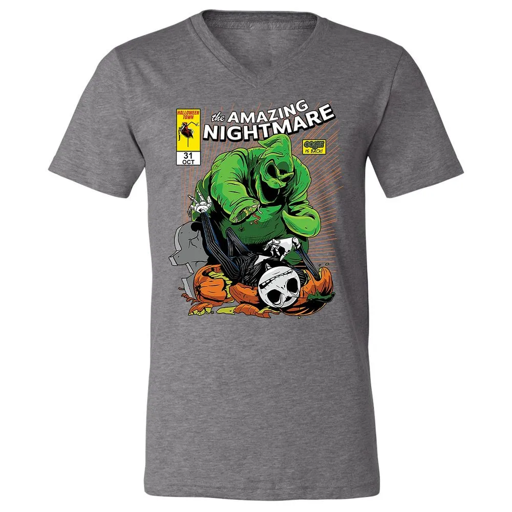 Unisex V-Neck T-Shirt - YDFNZHL5 - Deep Heather - 13