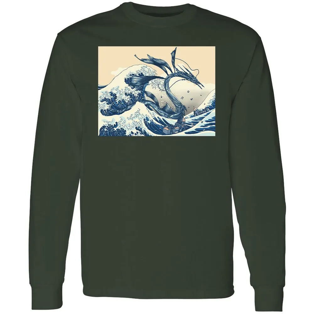Long Sleeve T-Shirt - X38H73FF - Forest Green - 4