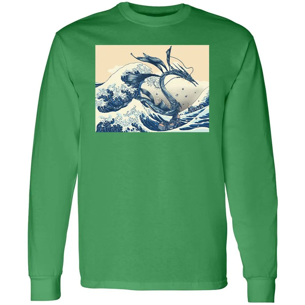 Long Sleeve T-Shirt - X38H73FF - Irish Green - 10