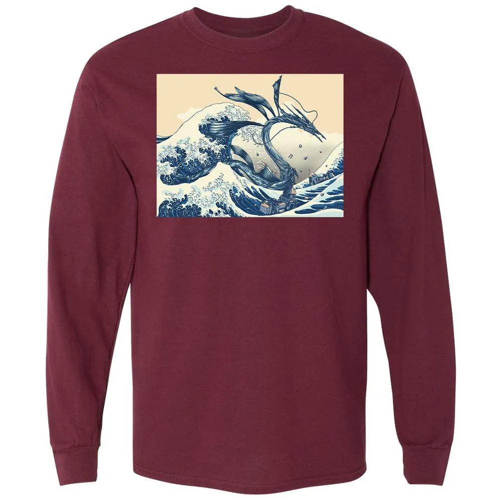 Long Sleeve T-Shirt - X38H73FF - Maroon - 11