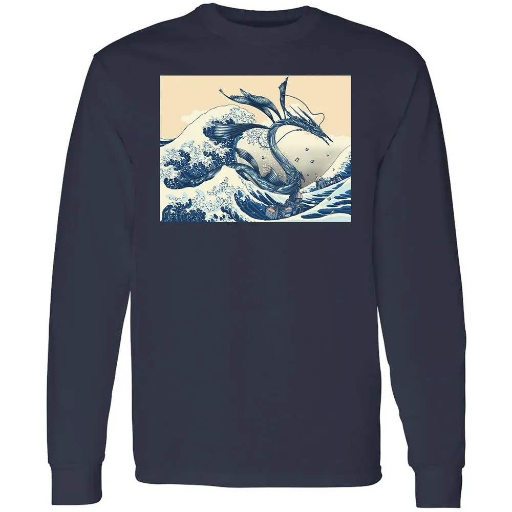 Long Sleeve T-Shirt - X38H73FF - Navy - 2