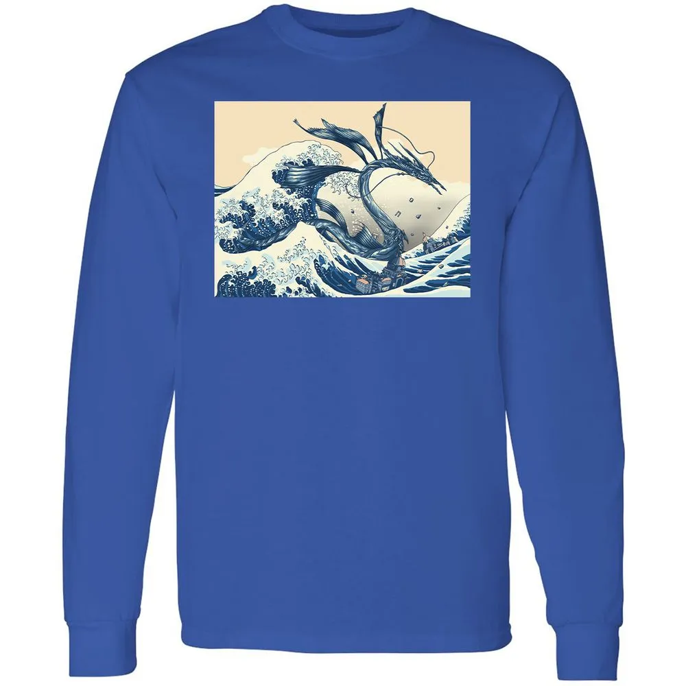 Long Sleeve T-Shirt - X38H73FF - Royal - 8