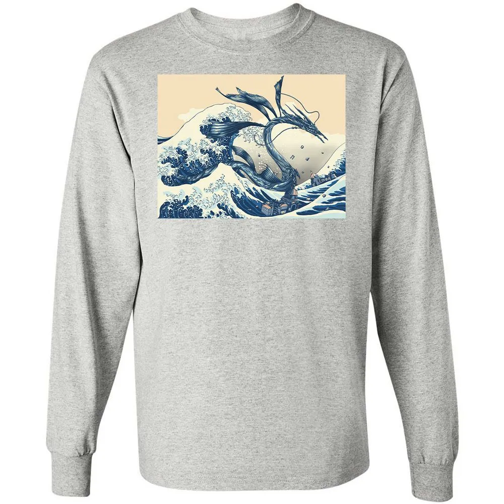 Long Sleeve T-Shirt - X38H73FF - Ash - 7