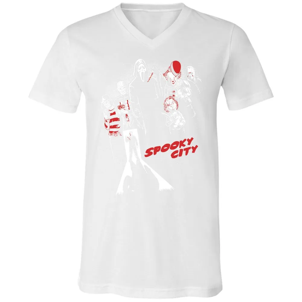 Unisex V-Neck T-Shirt - TA5EA8AE - White - 5