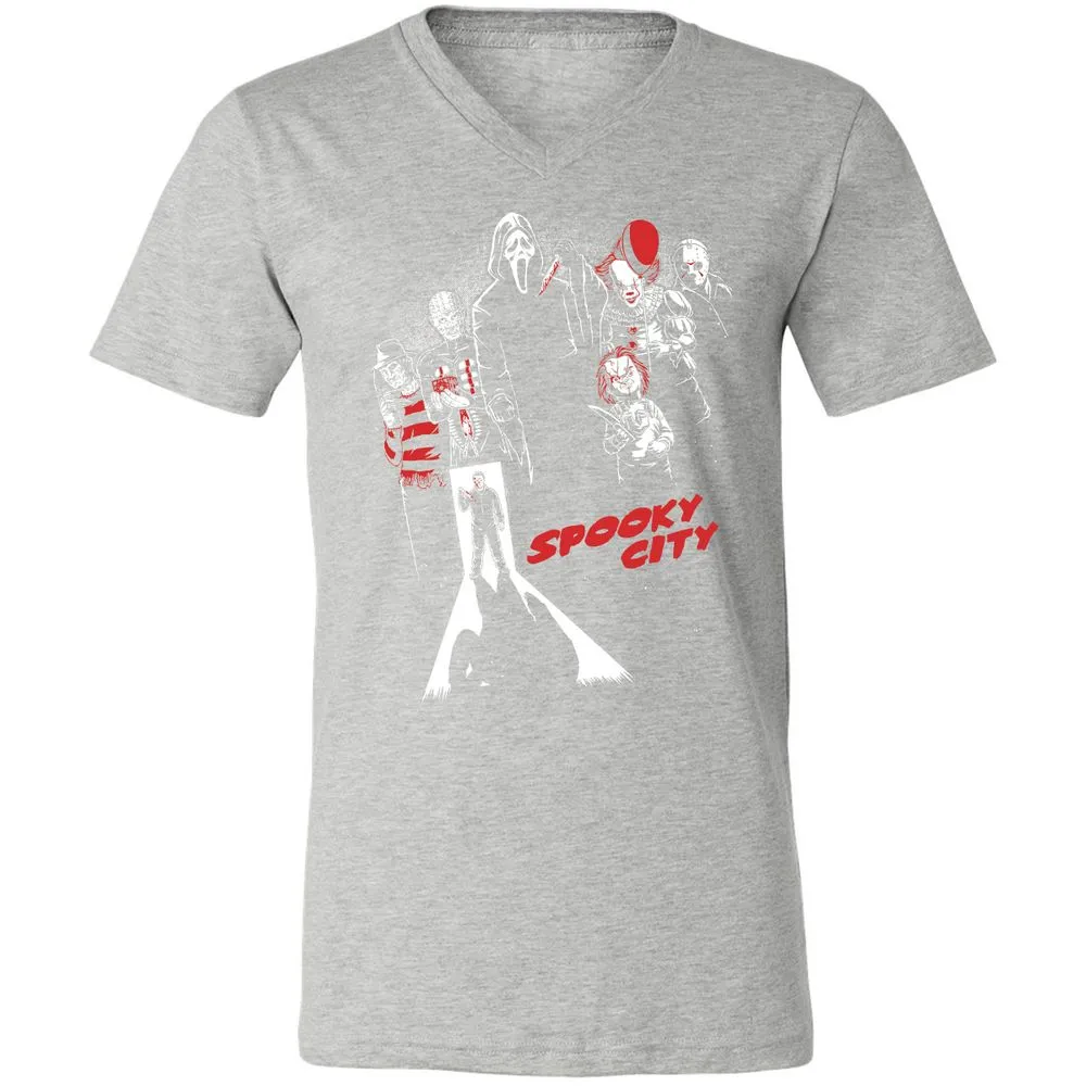 Unisex V-Neck T-Shirt - TA5EA8AE - Athletic Heather - 7