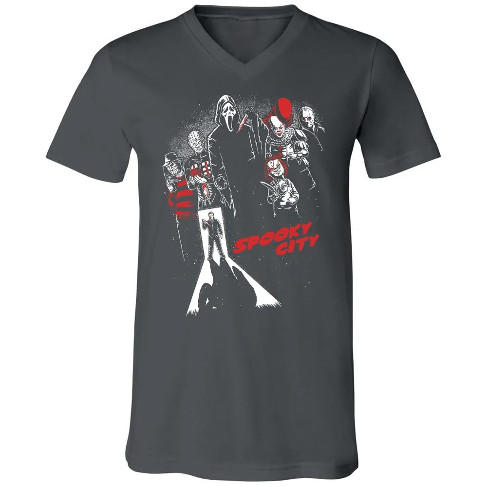 Unisex V-Neck T-Shirt - TA5EA8AE - Asphalt - 12