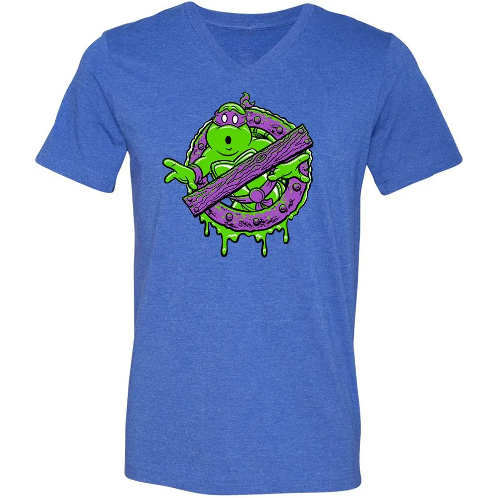Unisex V-Neck T-Shirt - AN2CKJNP - Heather True Royal - 14