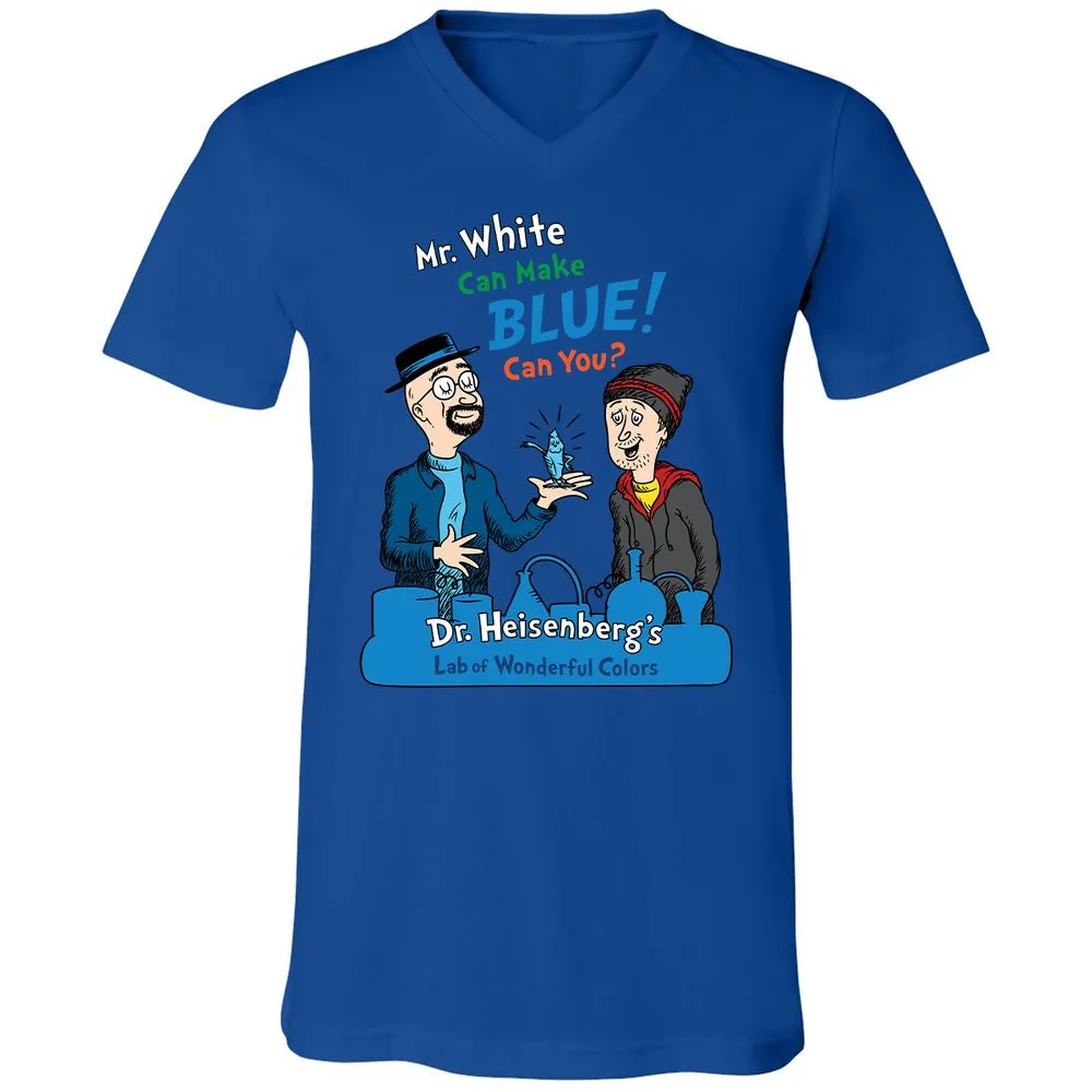 Unisex V-Neck T-Shirt - N69CF1WZ - True Royal - 4