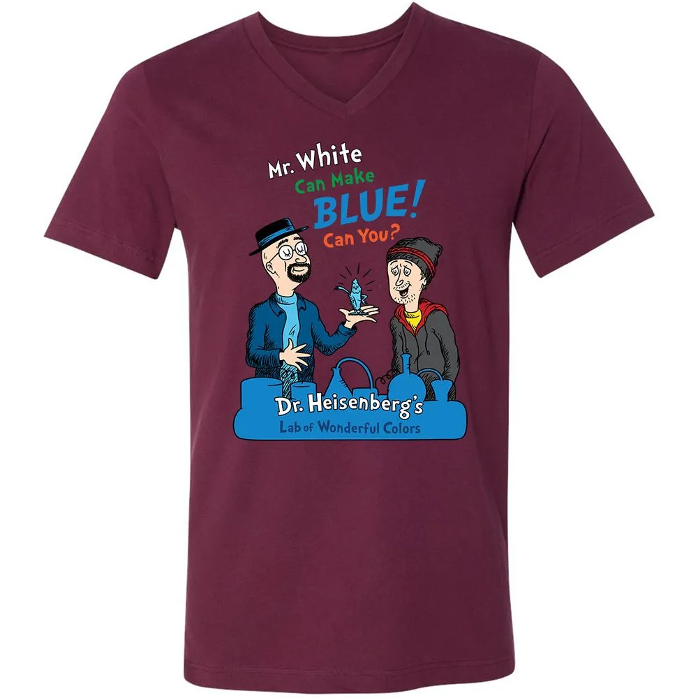 Unisex V-Neck T-Shirt - N69CF1WZ - Maroon - 6