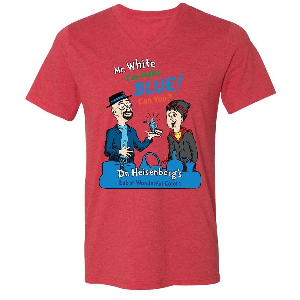 Unisex V-Neck T-Shirt - N69CF1WZ - Heather Red - 16