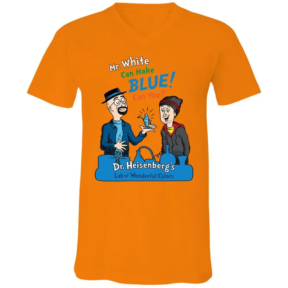 Unisex V-Neck T-Shirt - N69CF1WZ - Orange - 11