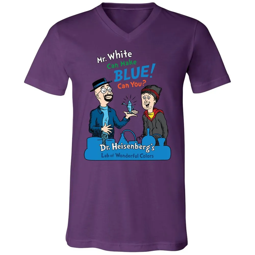 Unisex V-Neck T-Shirt - N69CF1WZ - Team Purple - 9