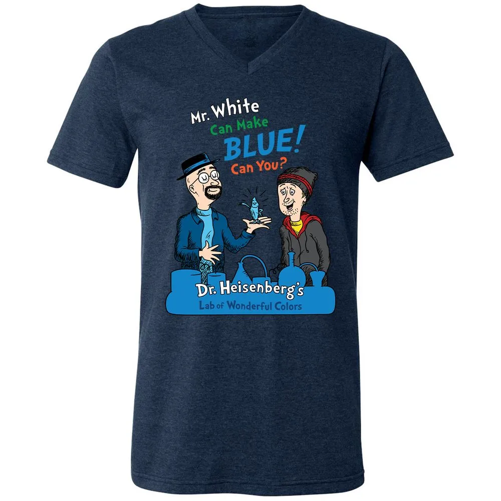 Unisex V-Neck T-Shirt - N69CF1WZ - Heather Navy - 15