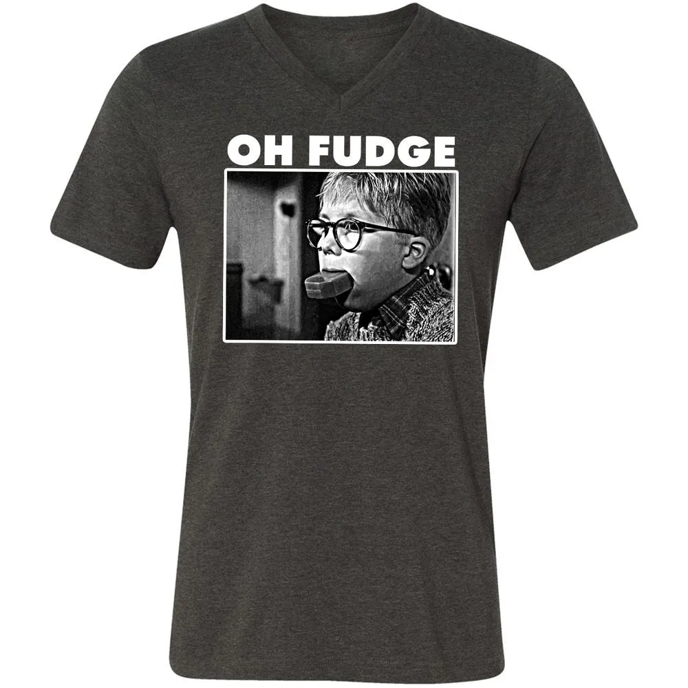 Unisex V-Neck T-Shirt - CSLE968Y - Dark Grey Heather - 8
