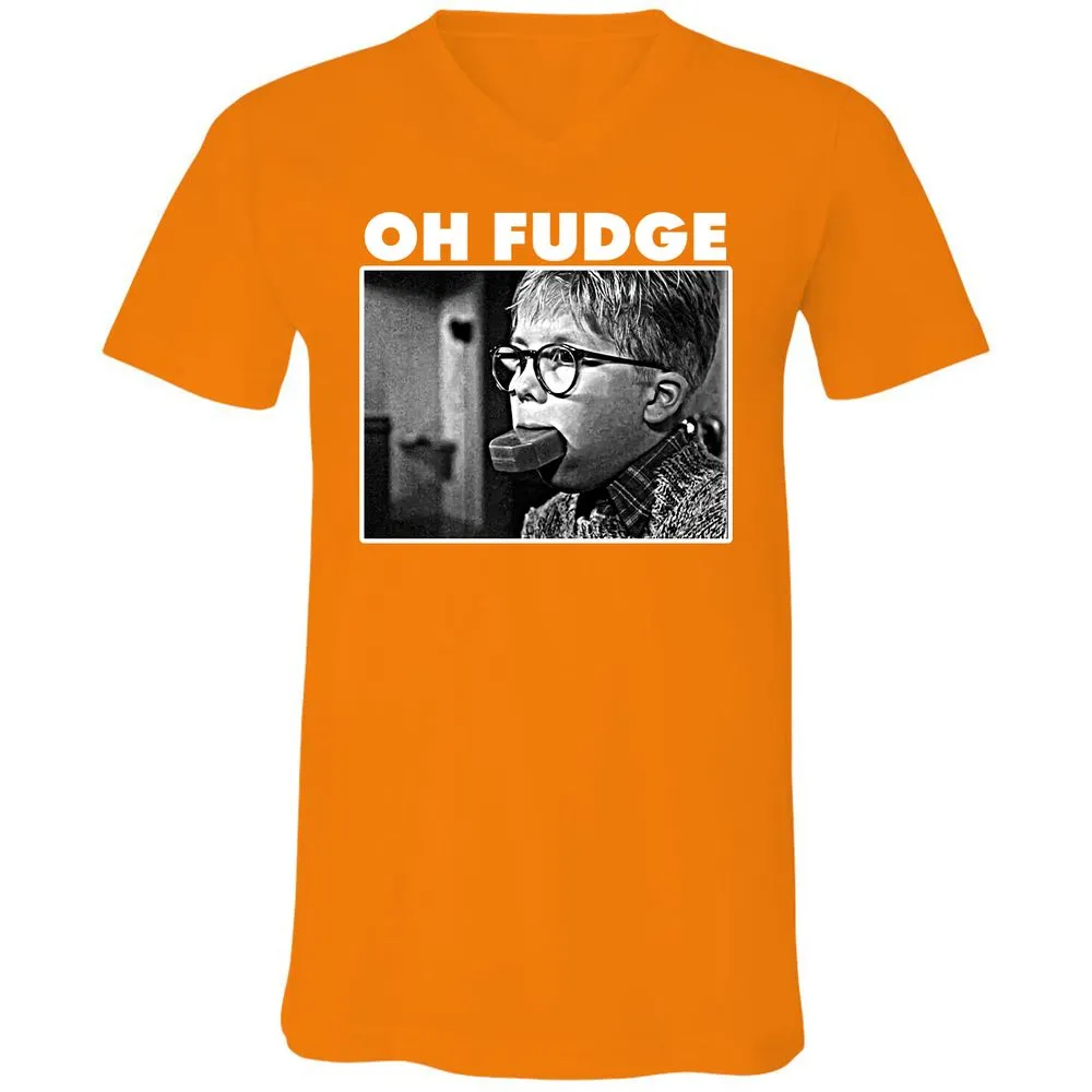 Unisex V-Neck T-Shirt - CSLE968Y - Orange - 11