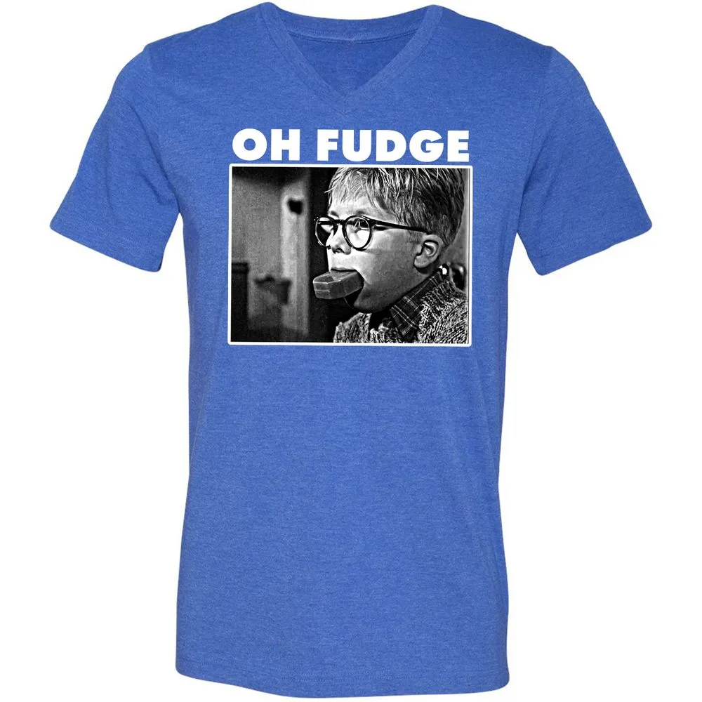 Unisex V-Neck T-Shirt - CSLE968Y - Heather True Royal - 14