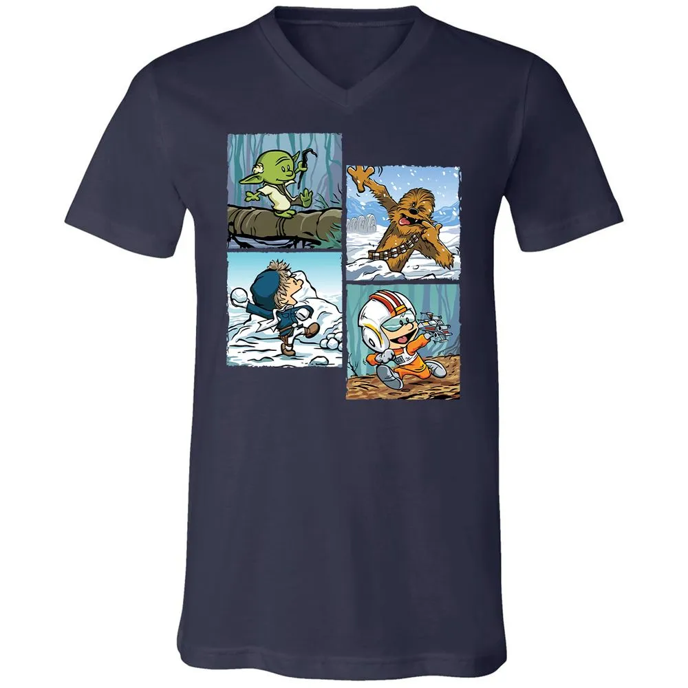 Unisex V-Neck T-Shirt - FB2MNPLF - Navy - 2