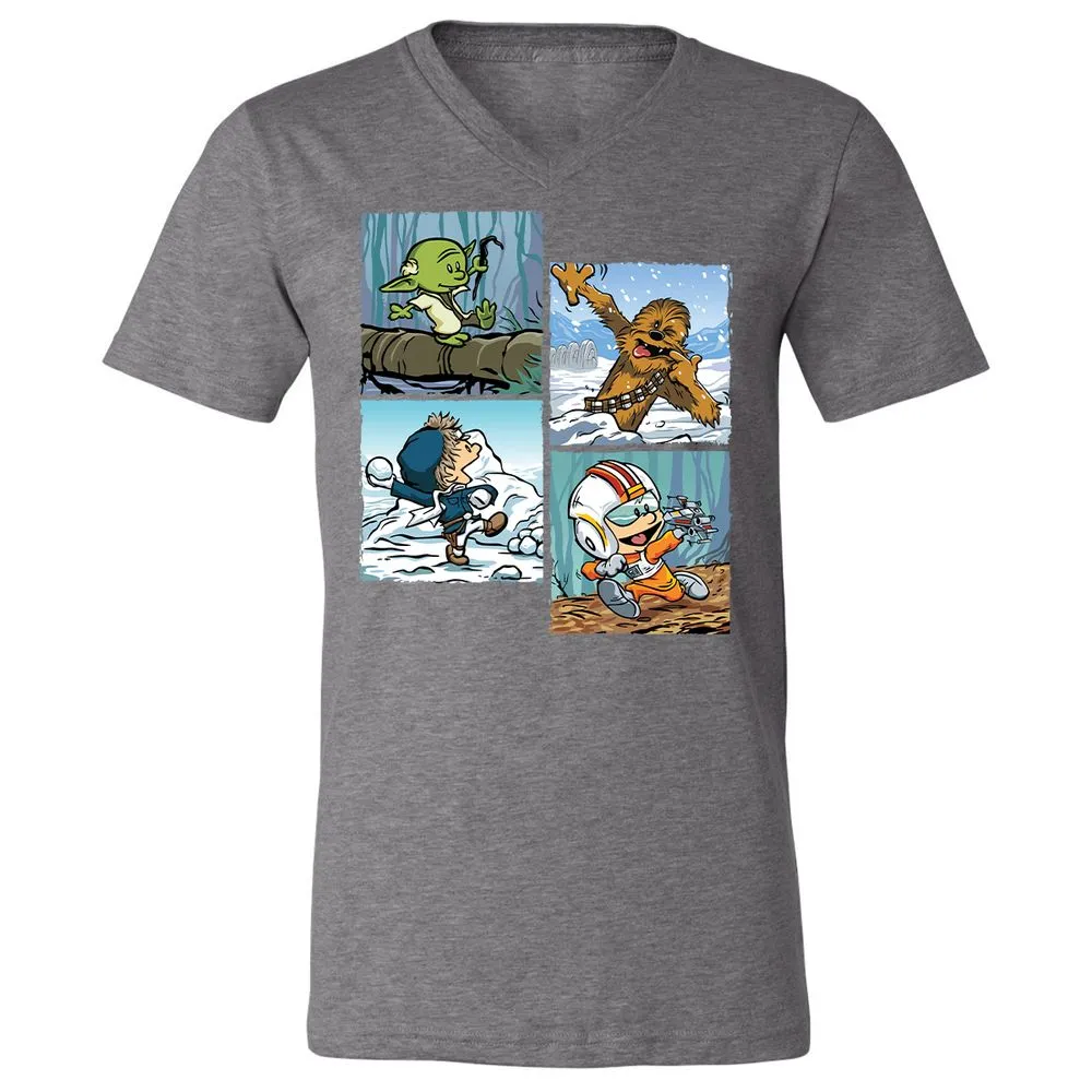 Unisex V-Neck T-Shirt - FB2MNPLF - Deep Heather - 13