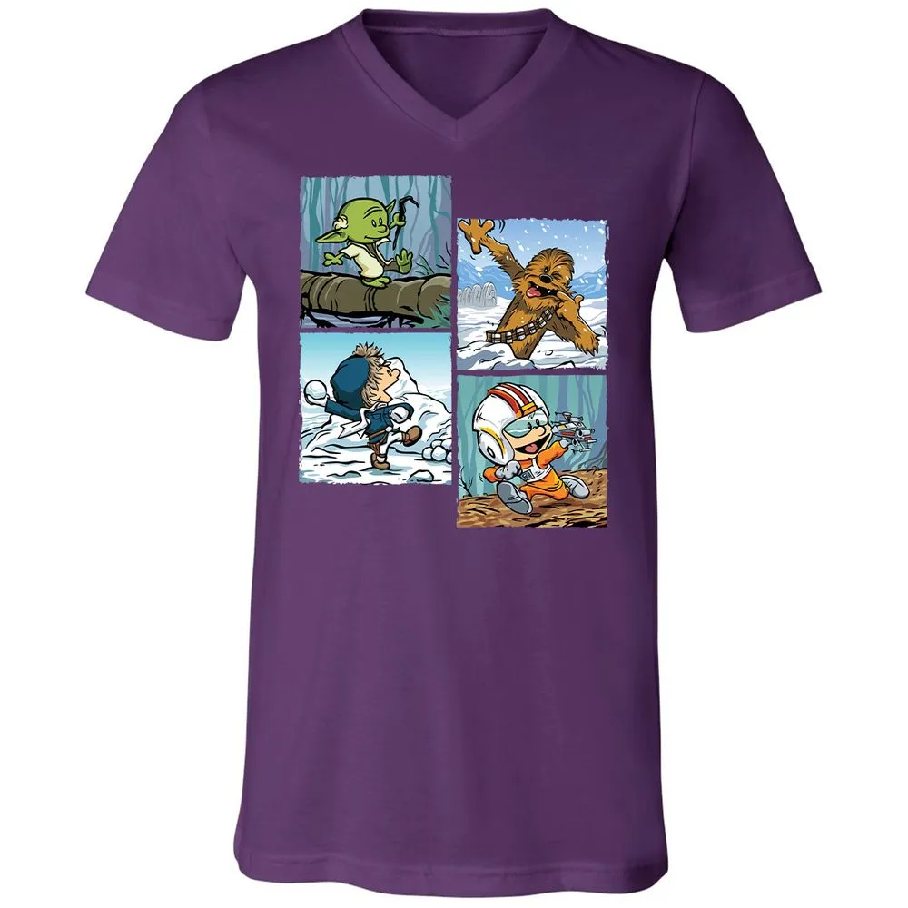 Unisex V-Neck T-Shirt - FB2MNPLF - Team Purple - 9