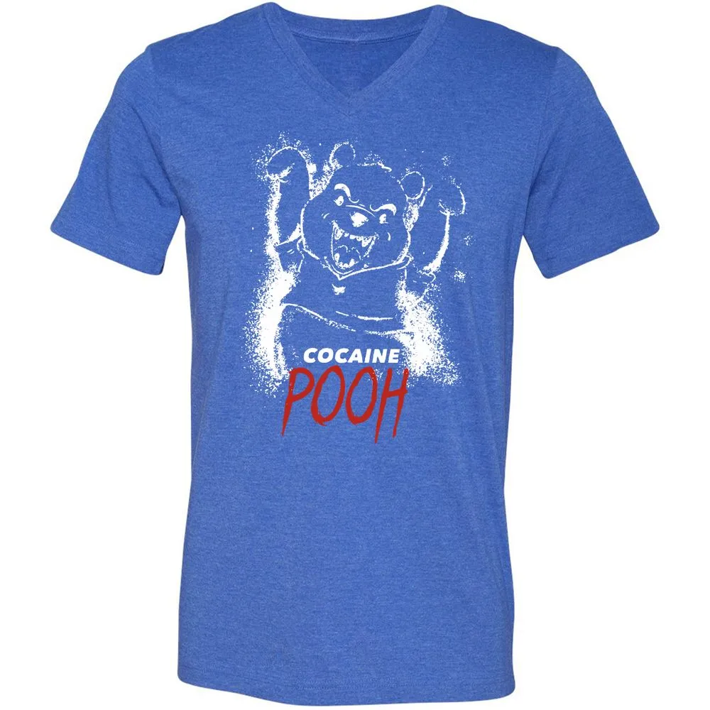 Unisex V-Neck T-Shirt - TD6LDJ6X - Heather True Royal - 14