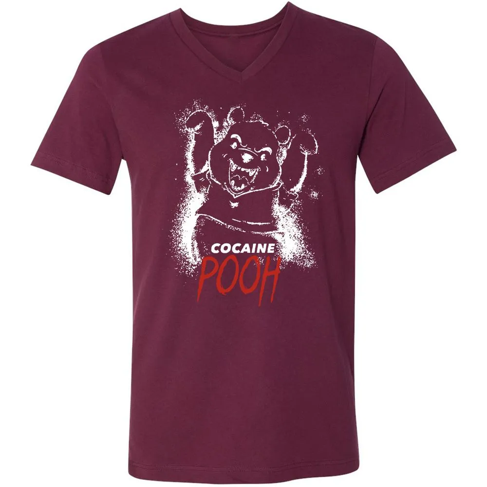 Unisex V-Neck T-Shirt - TD6LDJ6X - Maroon - 6