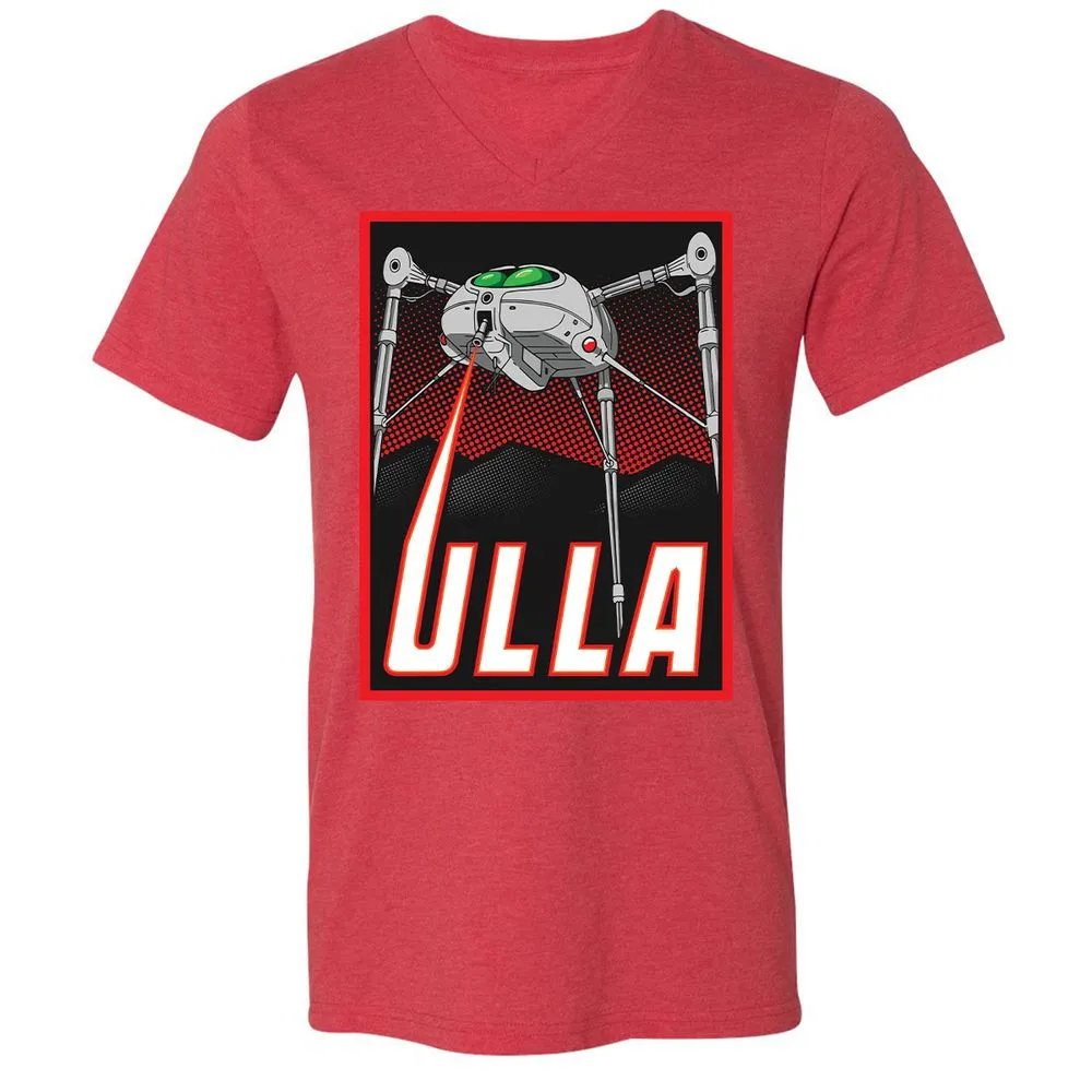 Unisex V-Neck T-Shirt - F1E68YJB - Heather Red - 16