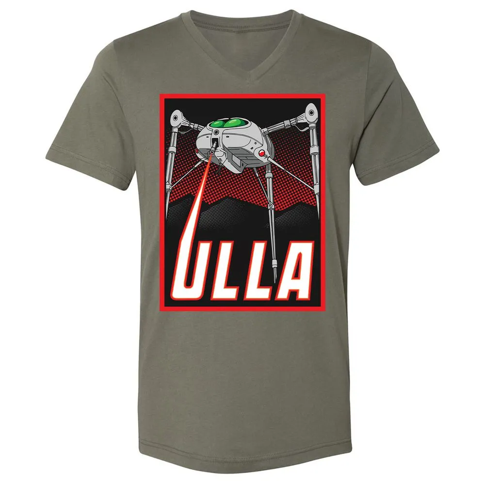 Unisex V-Neck T-Shirt - F1E68YJB - Military Green - 10
