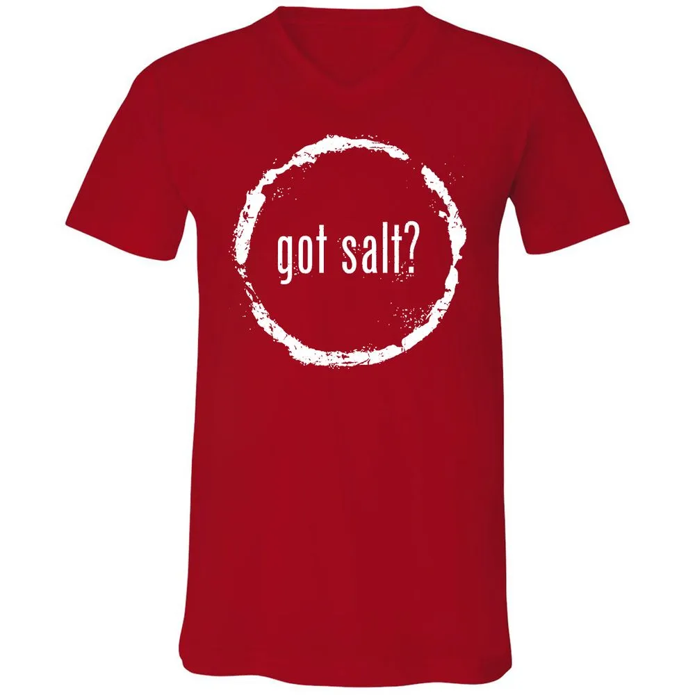 Unisex V-Neck T-Shirt - CAQLBXHW - Red - 3