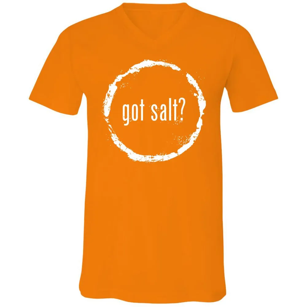 Unisex V-Neck T-Shirt - CAQLBXHW - Orange - 11
