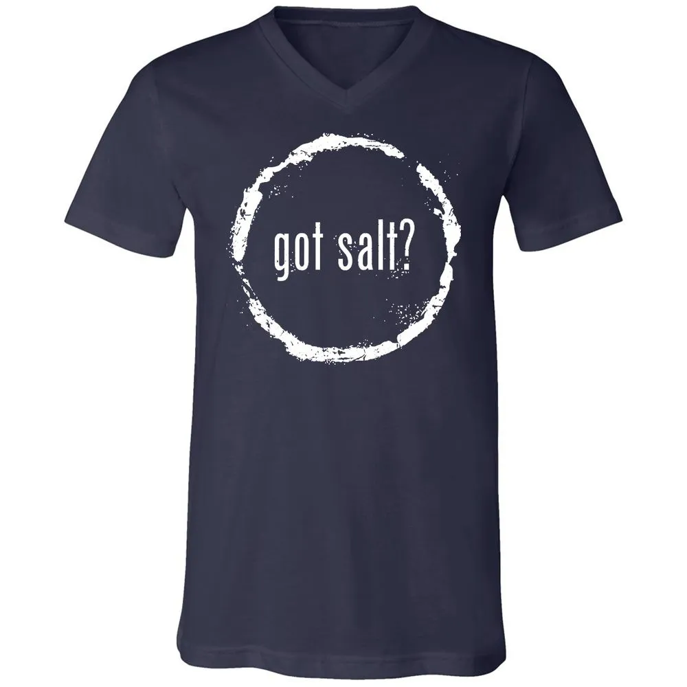 Unisex V-Neck T-Shirt - CAQLBXHW - Navy - 2