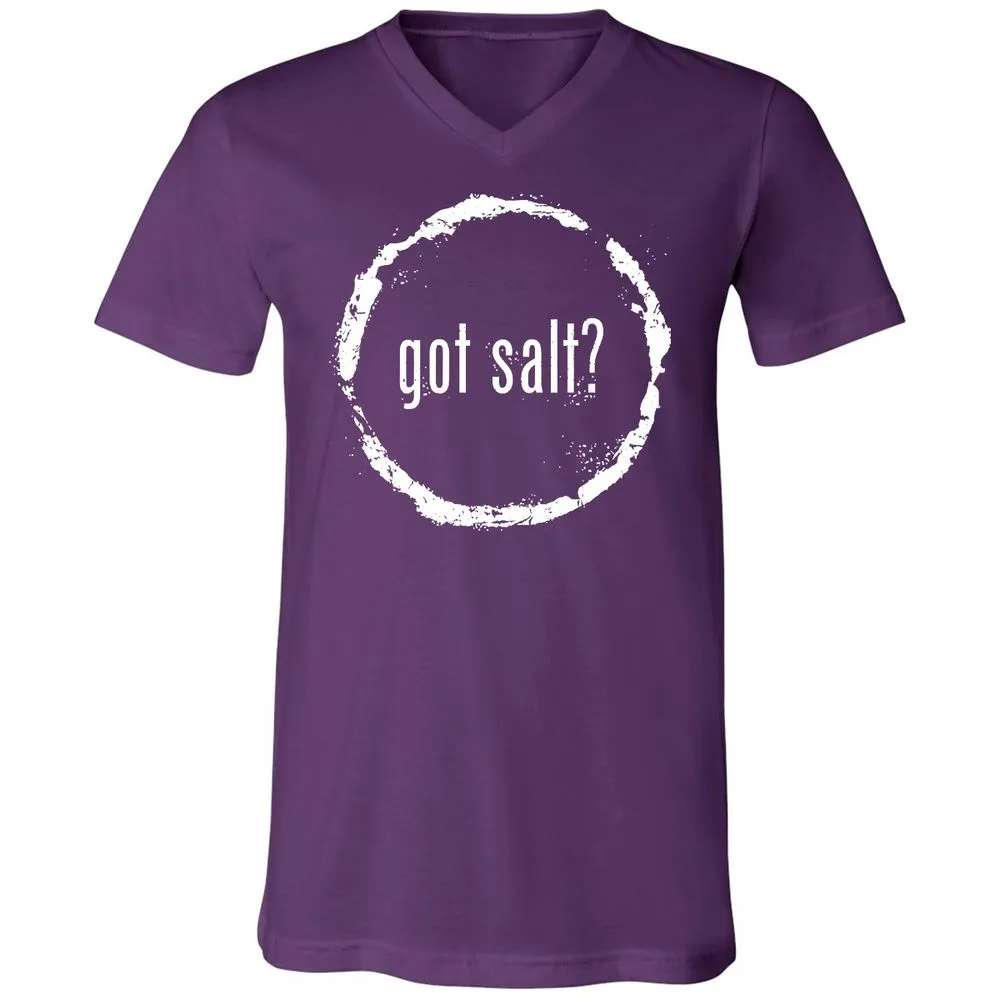 Unisex V-Neck T-Shirt - CAQLBXHW - Team Purple - 9