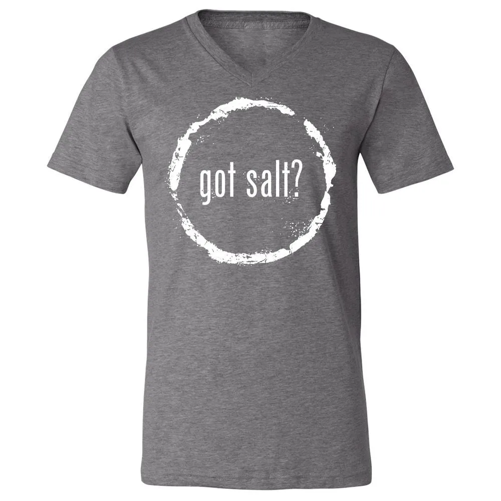Unisex V-Neck T-Shirt - CAQLBXHW - Deep Heather - 13