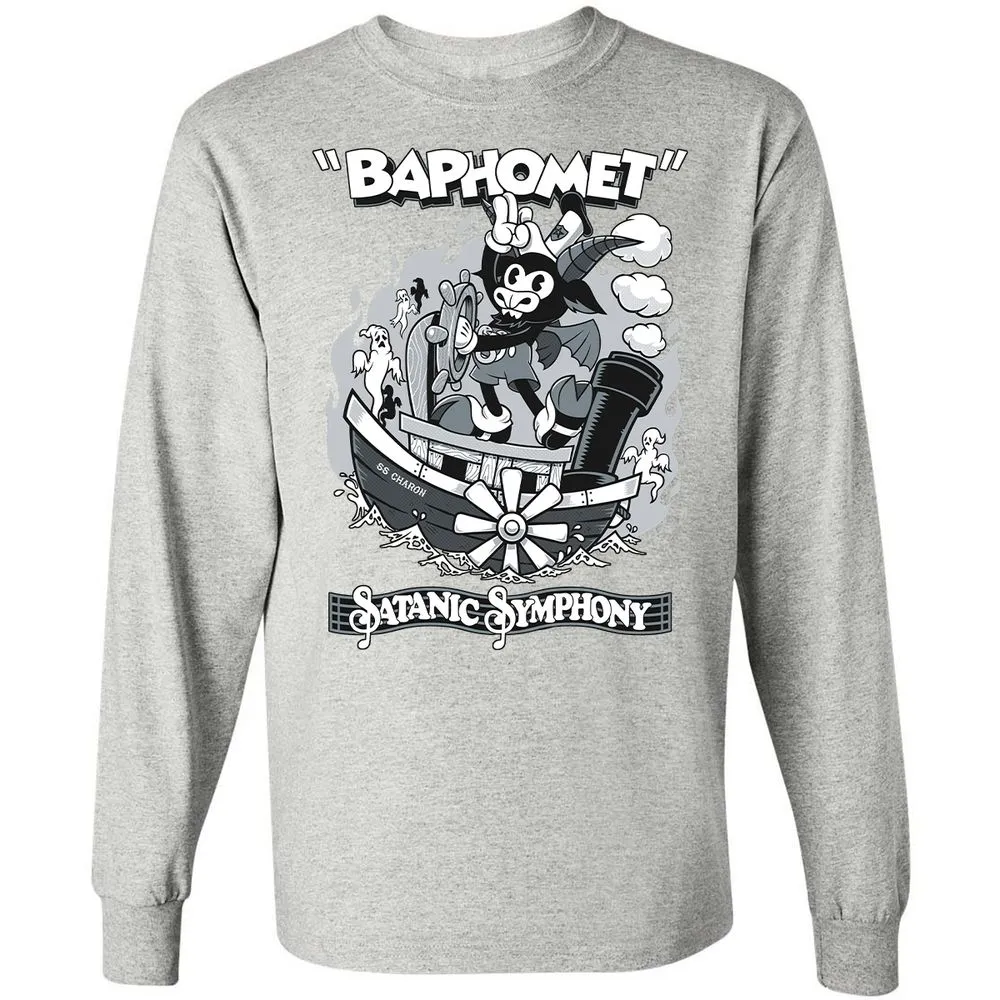 Long Sleeve T-Shirt - EGRQYVXZ - Ash - 7