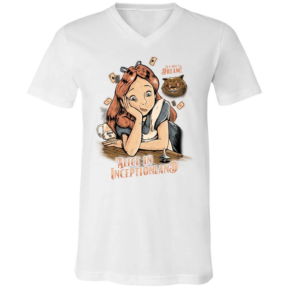 Unisex V-Neck T-Shirt - E7VHG5SV - White - 5