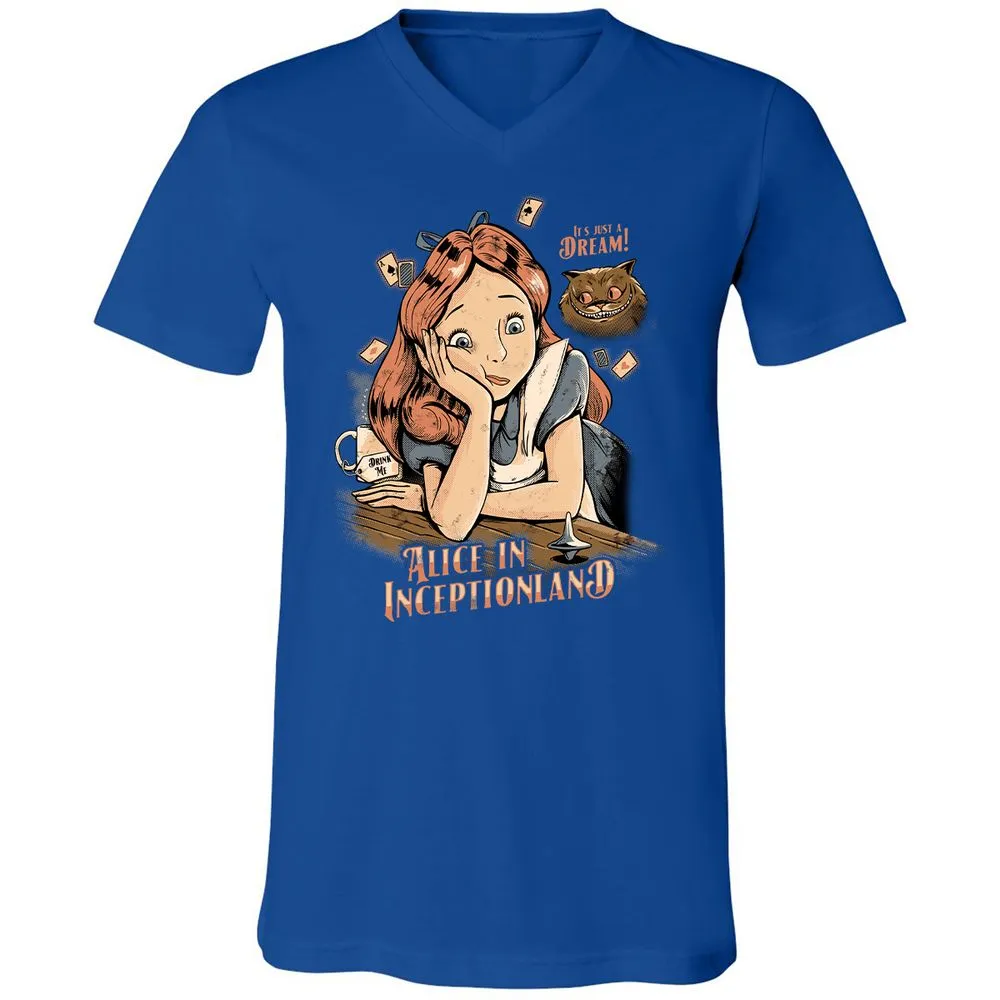 Unisex V-Neck T-Shirt - E7VHG5SV - True Royal - 4
