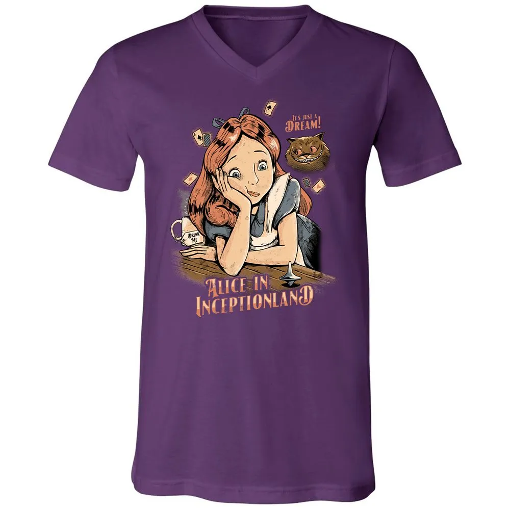 Unisex V-Neck T-Shirt - E7VHG5SV - Team Purple - 9
