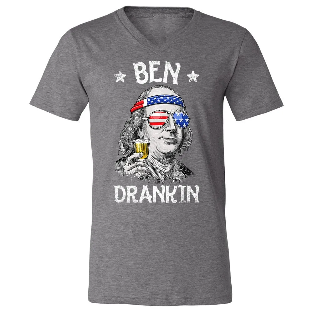 Unisex V-Neck T-Shirt - 8LX3S7S1 - Deep Heather - 13