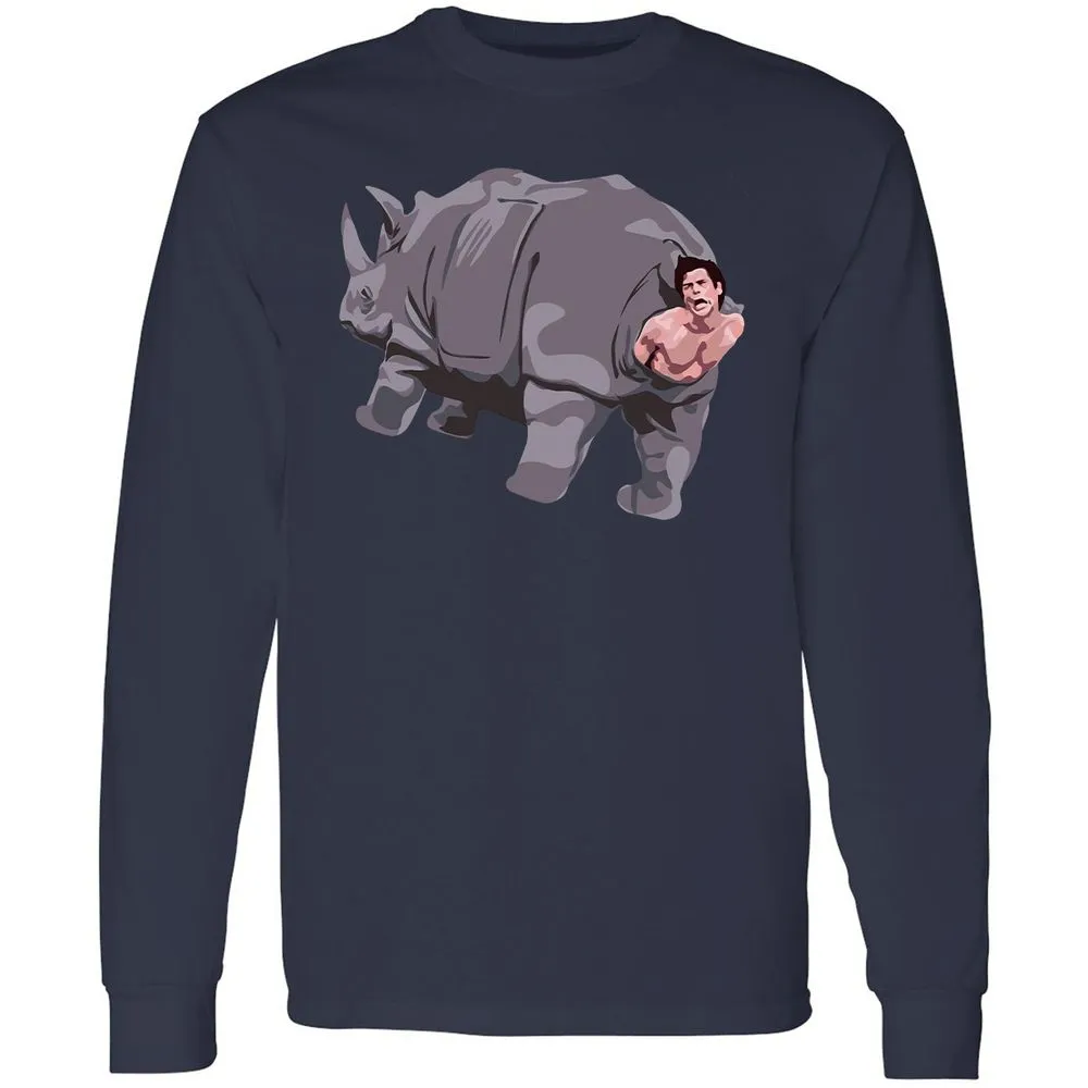 Long Sleeve T-Shirt - XRYFA6AU - Navy - 2