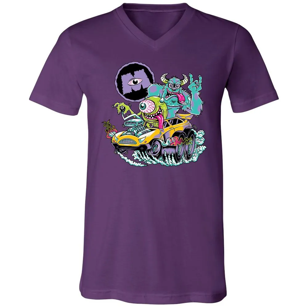 Unisex V-Neck T-Shirt - 3Q33CLQ4 - Team Purple - 9