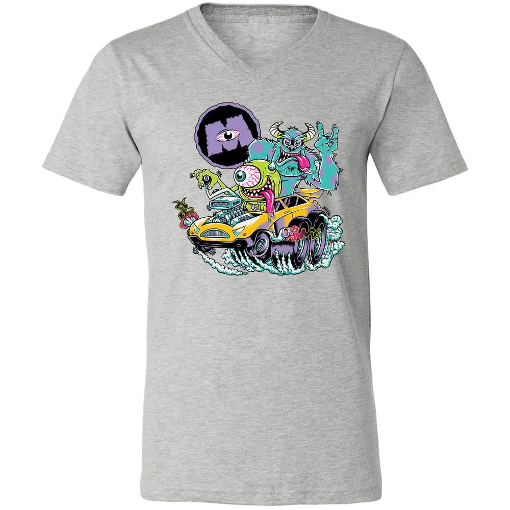 Unisex V-Neck T-Shirt - 3Q33CLQ4 - Athletic Heather - 7