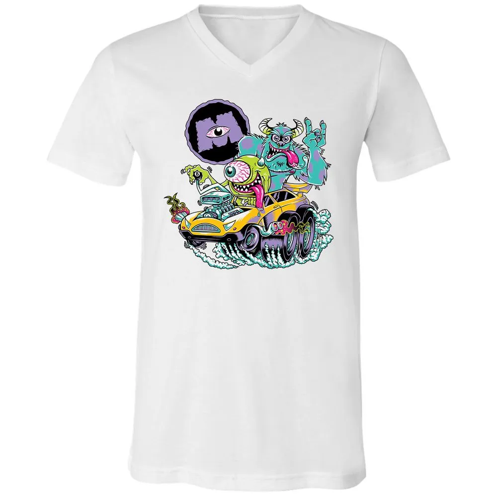 Unisex V-Neck T-Shirt - 3Q33CLQ4 - White - 5