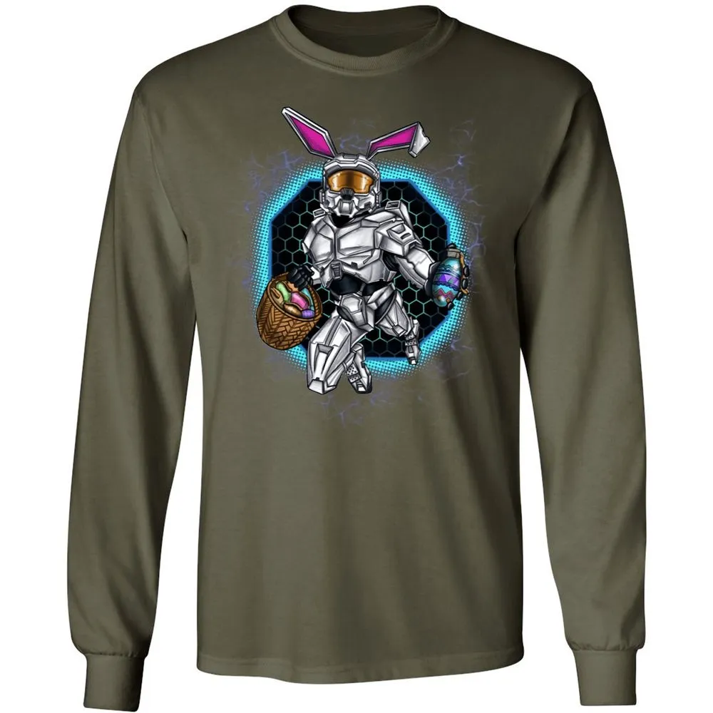 Long Sleeve T-Shirt - B9MQ9CQZ - Military Green - 16