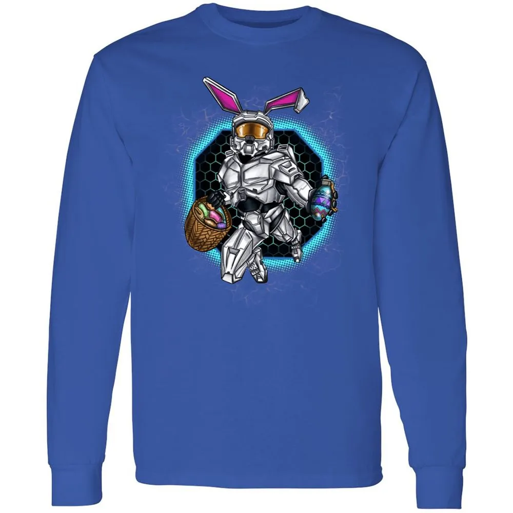 Long Sleeve T-Shirt - B9MQ9CQZ - Royal - 8