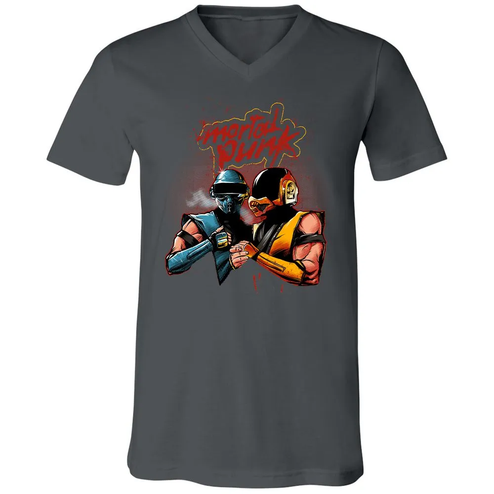 Unisex V-Neck T-Shirt - 4CFC43DX - Asphalt - 12